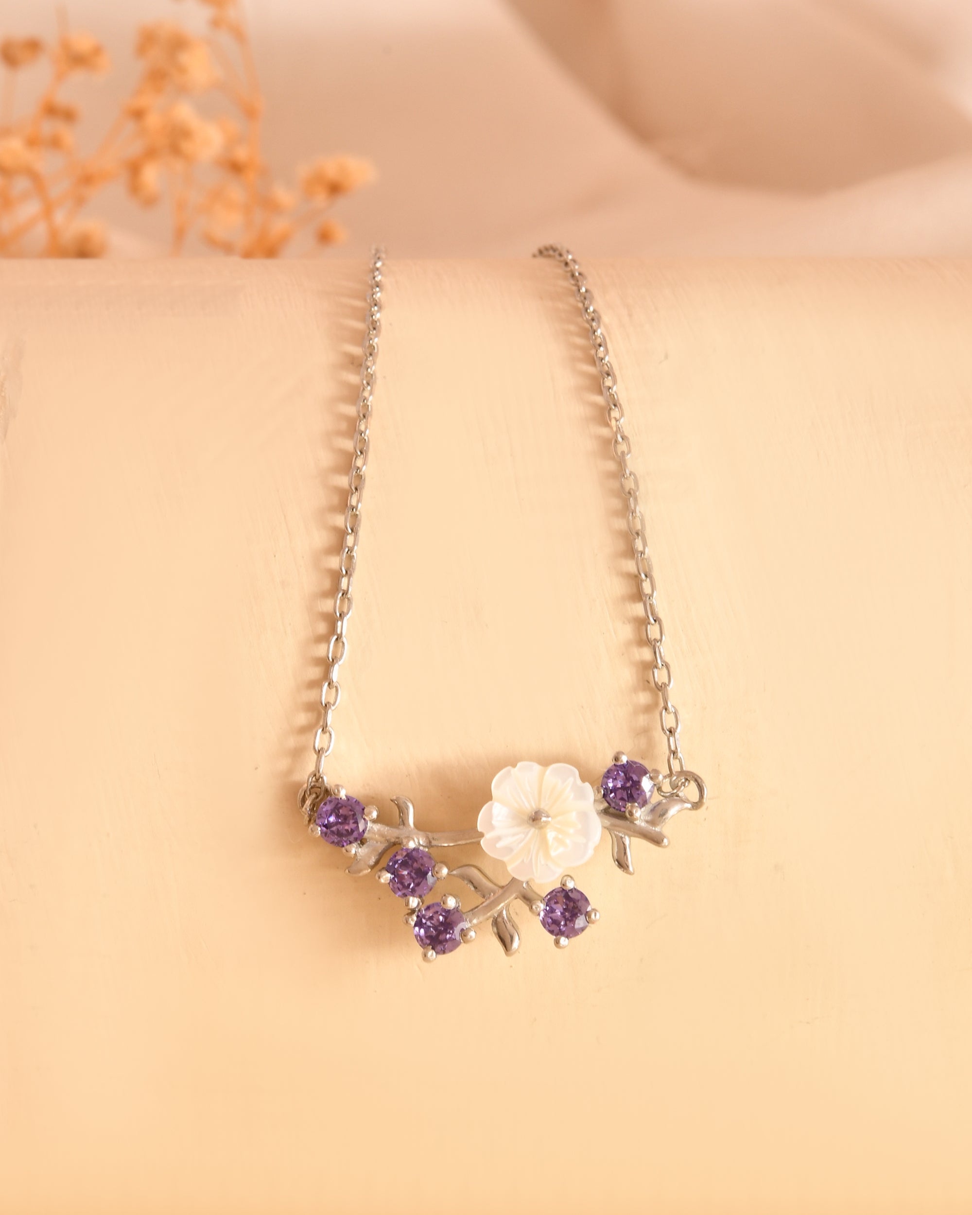 Riva Blooming Charm Sterling Silver Chain Pendant